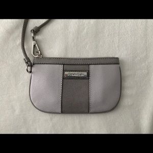 Calvin Klein Saffiano Leather Wristlet